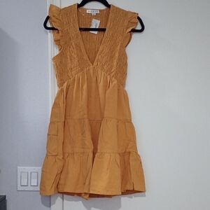 NWT HYFVE Smocked Flowy And Comfortable Dress Size S